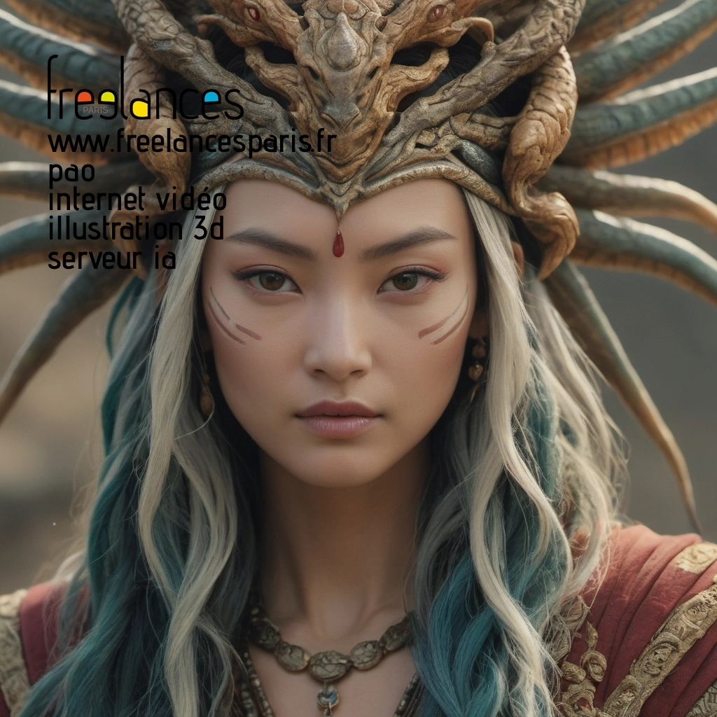 Pao mise en page internet vidéo illustration 3d serveur IA générative AI freelance paris studio de création magazines 8lhu3r50